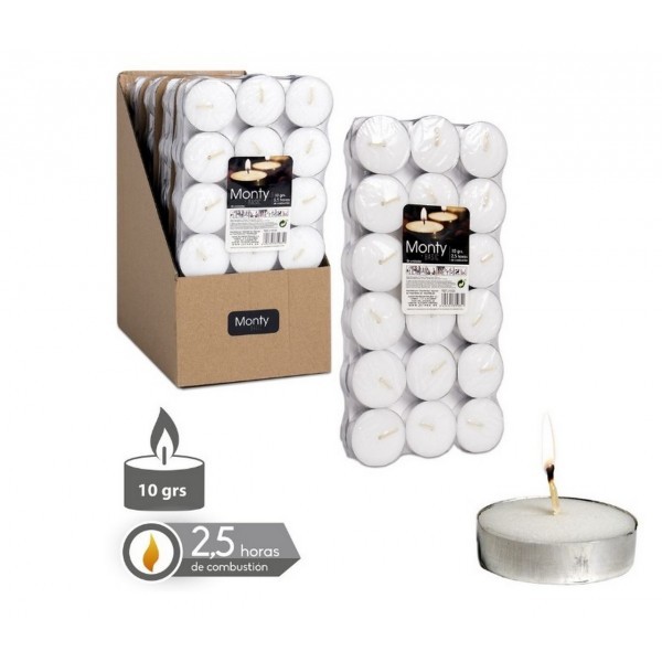 S/36 CANDELA TEALIGHT BIANCO 3,80 CM